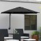 vidaXL Parasol de Grădină Negru și negru 248 x 248 x 148 cm 42003233