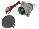 Conector alimentare DC mamă &icirc;nşurubare AMPHENOL GEC IP67 -40&divide;125&deg;C