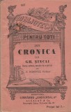 Din Cronica lui Gh. Sincai