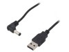 Cablu USB A la DC 5.5/2.5 Negru 1m, Goobay