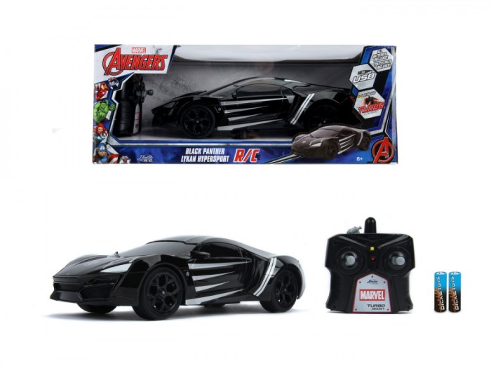 MASINUTA RADIOCOMANDATA BLACK PANTHER LYKAN SCARA 1 LA 16 SuperHeroes ToysZone