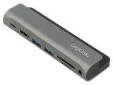 Stație de andocare aluminiu USB 3.2 cu mufă USB-C