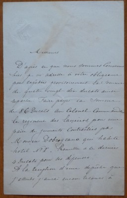 Scrisoare olografa, Printul Matila Ghika, cel care a descoperit numarul de aur foto