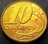 Moneda 10 CENTAVOS - BRAZILIA, anul 2016 * cod 4289