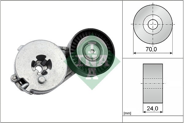 INA 534 0333 10 Intinzator curea, curea distributie
