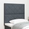 vidaXL Tăblie cap Pe perete Geometric Manual Gri &icirc;nchis 90 cm Catifea 3337894