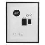 Tablou Decorativ cu Rama din Lemn și Paspartu, 50x60cm, Negru, CMCLASS