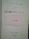 Vasile Alecsandri - Opere complete. Prosa, partea a III-a (1876)