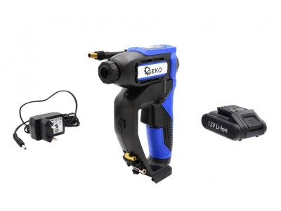 Compresor wireless cu baterii 12V LCD 150PSI, GEKO G80652 foto