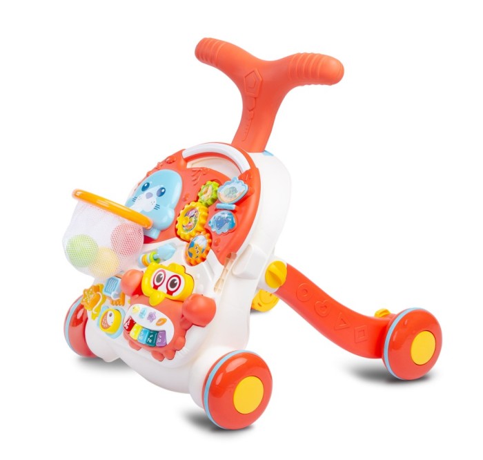 Antepremergator si masuta de joaca 2 in 1 Spark Portocaliu