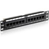 Patch Panel 12 porturi RJ45 UTP 10&#039;, Cat6 - TRENDnet TC-P12C6 SafetyGuard Surveillance