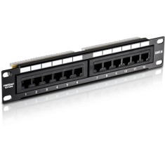 Patch Panel 12 porturi RJ45 UTP 10&#039;, Cat6 - TRENDnet TC-P12C6 SafetyGuard Surveillance