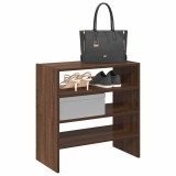 VidaXL Rafturi pantofi 2 buc Stejar maro stivuibil 60x30x30,5 cm