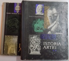 ISTORIA ARTEI,2 VOL.-MARIN NICOLAU-GOLFIN,1975 , * LIPSA PAGINA DE TITLU VOLUMUL II SI URME DE UZURA