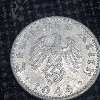 Germania Nazista 50 reichspfennig 1944 F ( Stuttgart) foto