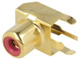 Soclu RCA mamă unghi 90&deg; aurit pentru PCB