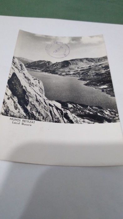 CARTE POSTA MUNTII RETEZAT -LACUL BUCURA CIRCULATA