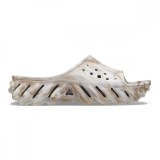 Papuci Crocs Echo Marbled Slide Bej - Bone/Multi