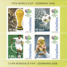 2006 LP1727 a CUPA MONDIALA FIFA -GERMANIA 2006 BLOC DE 4 TIMBRE MNH