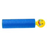 Pistol de apă din spumă cu față z&acirc;mbitoare, 19 cm, albastru, CMCLASS
