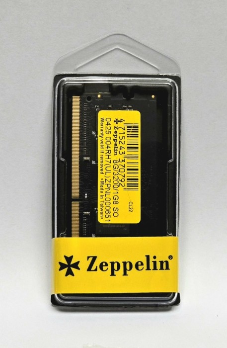 SODIMM Zeppelin, DDR4 8GB, 3200 MHz, retail &quot;ZE-SD4-8G3200&quot;