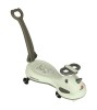 Masinuta LED Swing FIX S1 ride-on cu maner, balans si lumina LED, gri pentru copii