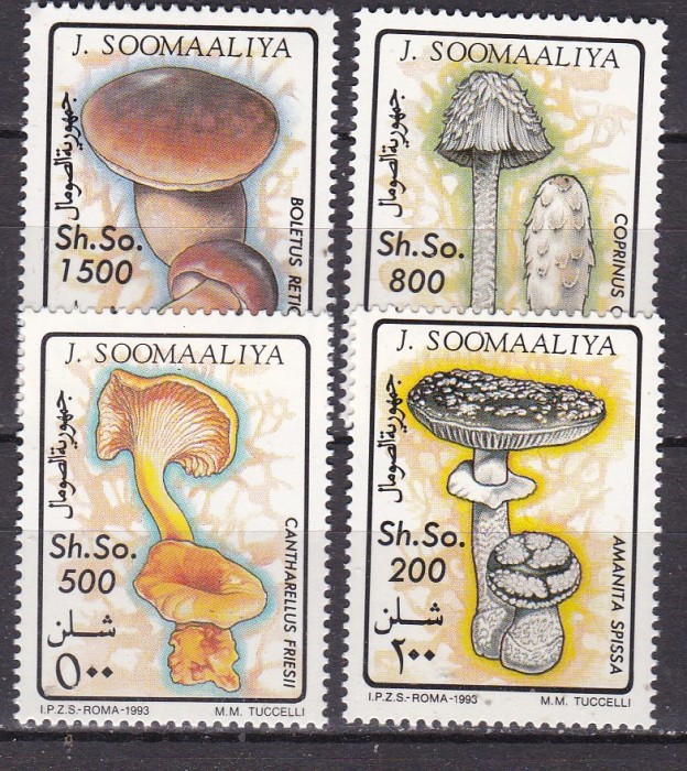 Somalia 1993 ciuperci MI 468-471 MNH