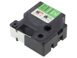 Bandă Verde 19mm x 5,5m cu Caracter Alb