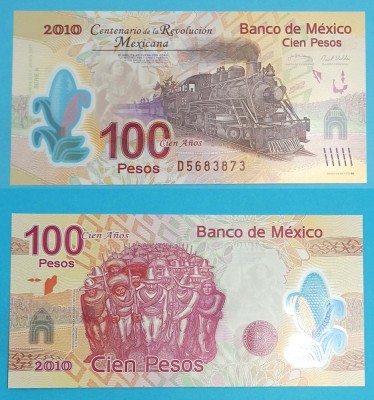 Mexic 100 Pesos 2007 &amp;#039;Revolutia&amp;#039; UNC serie: D5683873, p128, Comemorativa foto