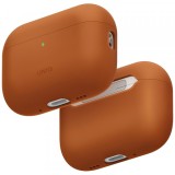 Husa UNIQ Lino pentru Apple AirPods Pro 3, Portocalie