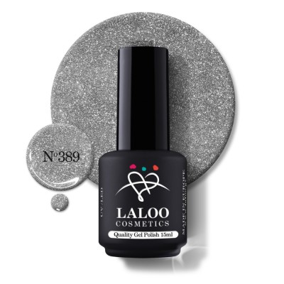 &amp;Nu;&amp;omicron;.389 Metallic Silver | Laloo gel polish 15ml foto