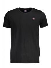 Tricou barbati, cu mini logo brodat, Regular fit, negru (Marime: XL) foto