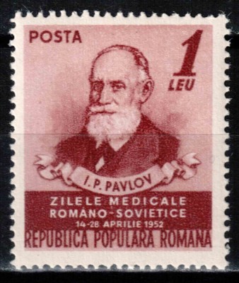 Romania 1952, LP 322, Zilele medicale romano - sovietice (Pavlov), MNH! foto
