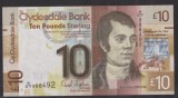B11 - Bancnota foarte veche - Marea Britanie - Clydesdale - 10 lire sterline