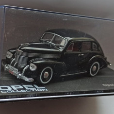 Macheta Opel Kapitan '38 1938-1939 negru - IXO/Altaya 1/43