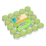 Lumanari tip pastila, Verde Lime, Aroma Sun Cream, 25 buc, &Oslash;3.5x1.5cm, CMCLASS