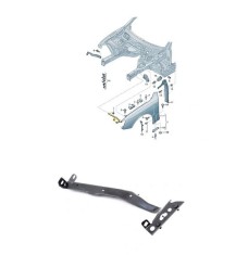 Ornament fixare Aripa fata Audi A4/S4 (B8), 11.2011-12.2015, Allroad, Fata, partea Stanga, Aftermarket