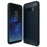 Husa SAMSUNG Galaxy S8 Plus - Luxury Carbon TSS, Bleumarin