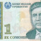 Bancnota Tadjikistan 1 Somoni 1999 (2000) - P14a UNC