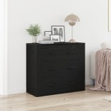 Gossi dulap, stejar negru, 33x80x70 cm, lemn prelucrat