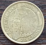 (M1433) MONEDA DANEMARCA - 20 KRONER 2007, SERIA TURNURI - KOBENHAVENS RADHUS