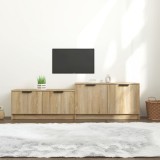Comodă TV, stejar sonoma, 158,5x36x45 cm, lemn prelucrat