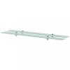 VidaXL Rafturi suspendate, 2 buc., 100 x 10 cm, sticlă, 8 mm