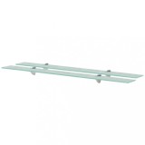 vidaXL Rafturi suspendate, 2 buc., 100 x 10 cm, sticlă, 8 mm