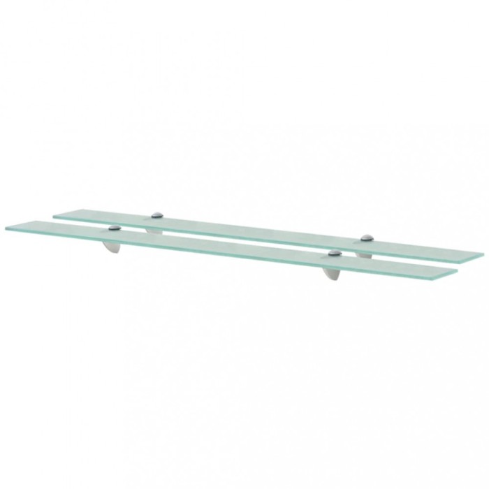 vidaXL Rafturi suspendate, 2 buc., 100 x 10 cm, sticlă, 8 mm