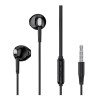 Casti audio cu microfon XO EP52, Control pe fir, mini Jack 3.5, Lungime cablu 1.2m, Negru