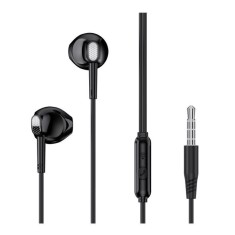 Casti audio cu microfon XO EP52, Control pe fir, mini Jack 3.5, Lungime cablu 1.2m, Negru