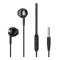 Casti audio cu microfon XO EP52, Control pe fir, mini Jack 3.5, Lungime cablu 1.2m, Negru