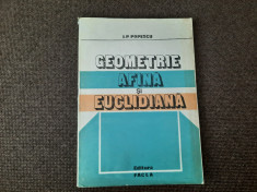 I. P. Popescu - Geometrie afina si euclidiana 25/3 foto