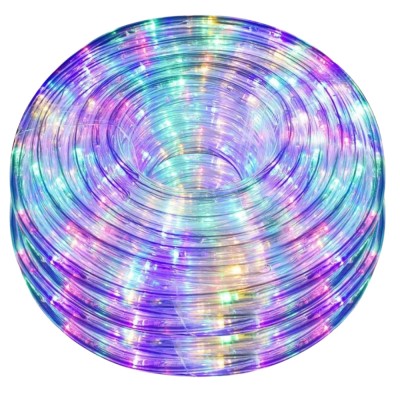 Furtun LED multicolor R12, 20 metri, 8 jocuri de lumini foto